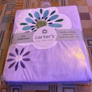 Carter's Lavender Floral Window Valance